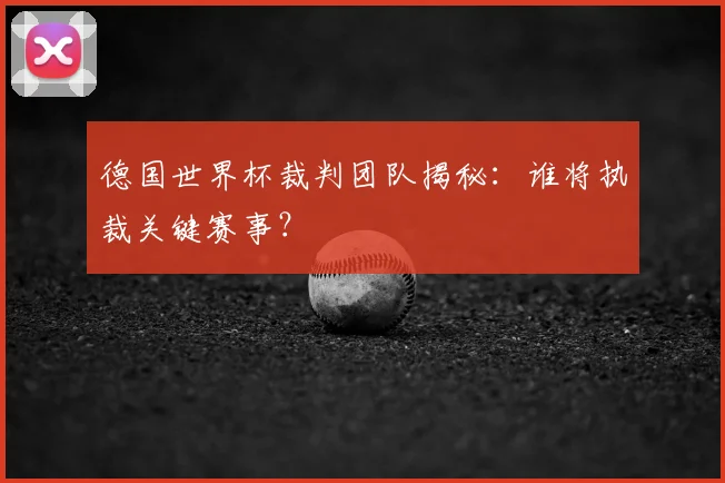 德国世界杯裁判团队揭秘：谁将执裁关键赛事？